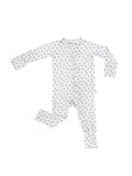 Lilac Buds Tiny Floral Convertible Zip PJs: 0-3mo