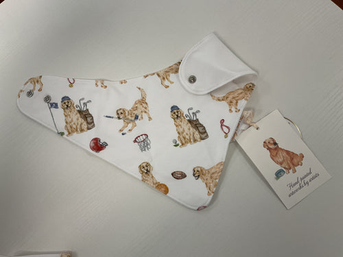 Baby Club Chic Golden League Printed Pima Bandana Bib
