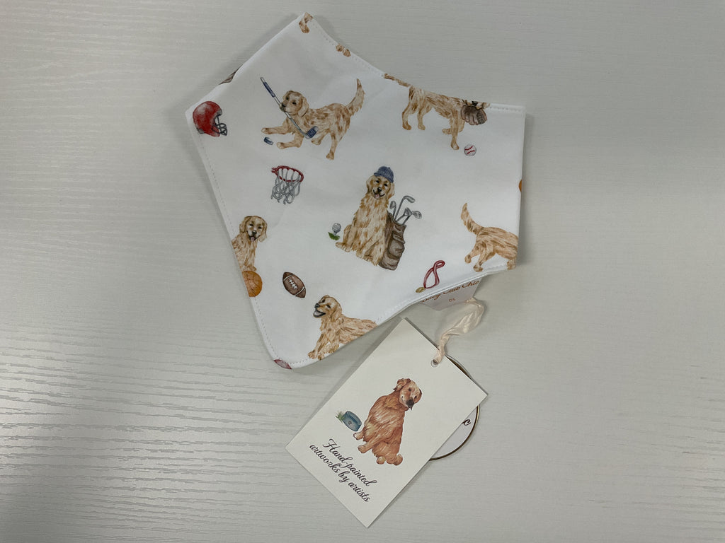 Baby Club Chic Golden League Printed Pima Bandana Bib