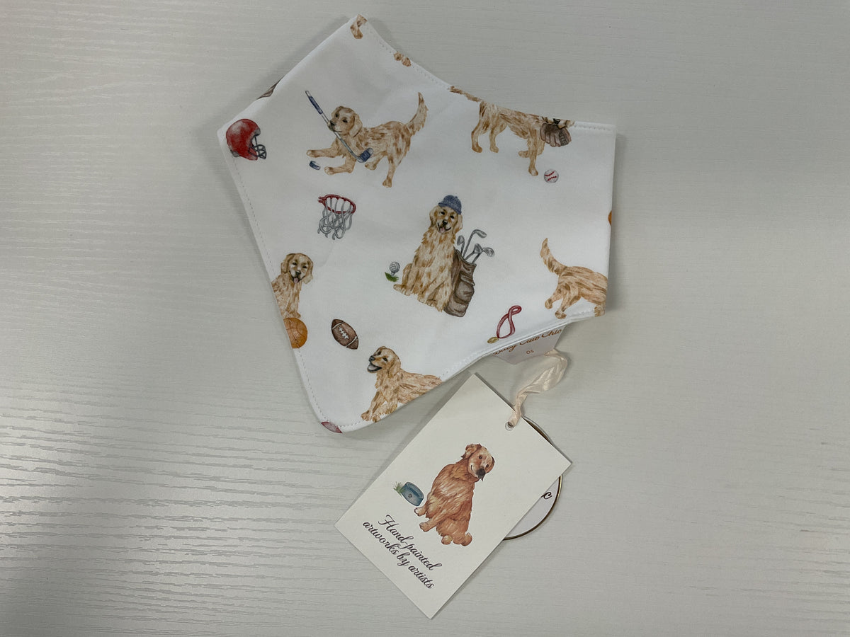 Baby Club Chic Golden League Printed Pima Bandana Bib