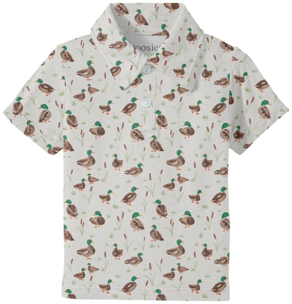 Mallard Drake Ducks- SS Polo Shirt: 12-18mo