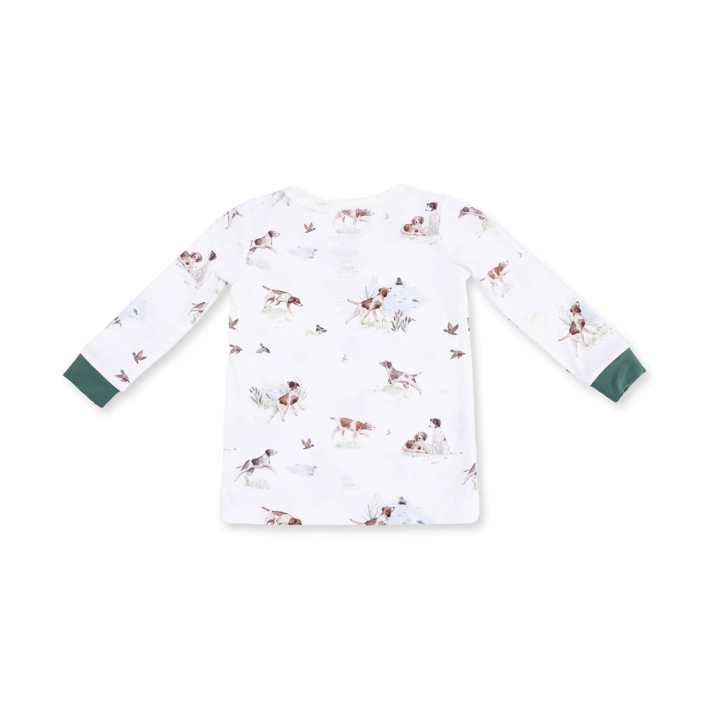 Pointer Pups and Duck Buddies - Long Sleeve Loungewear Set: 2T