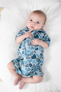 Watercolor Camo - SS Polo Romper: 6-12 months