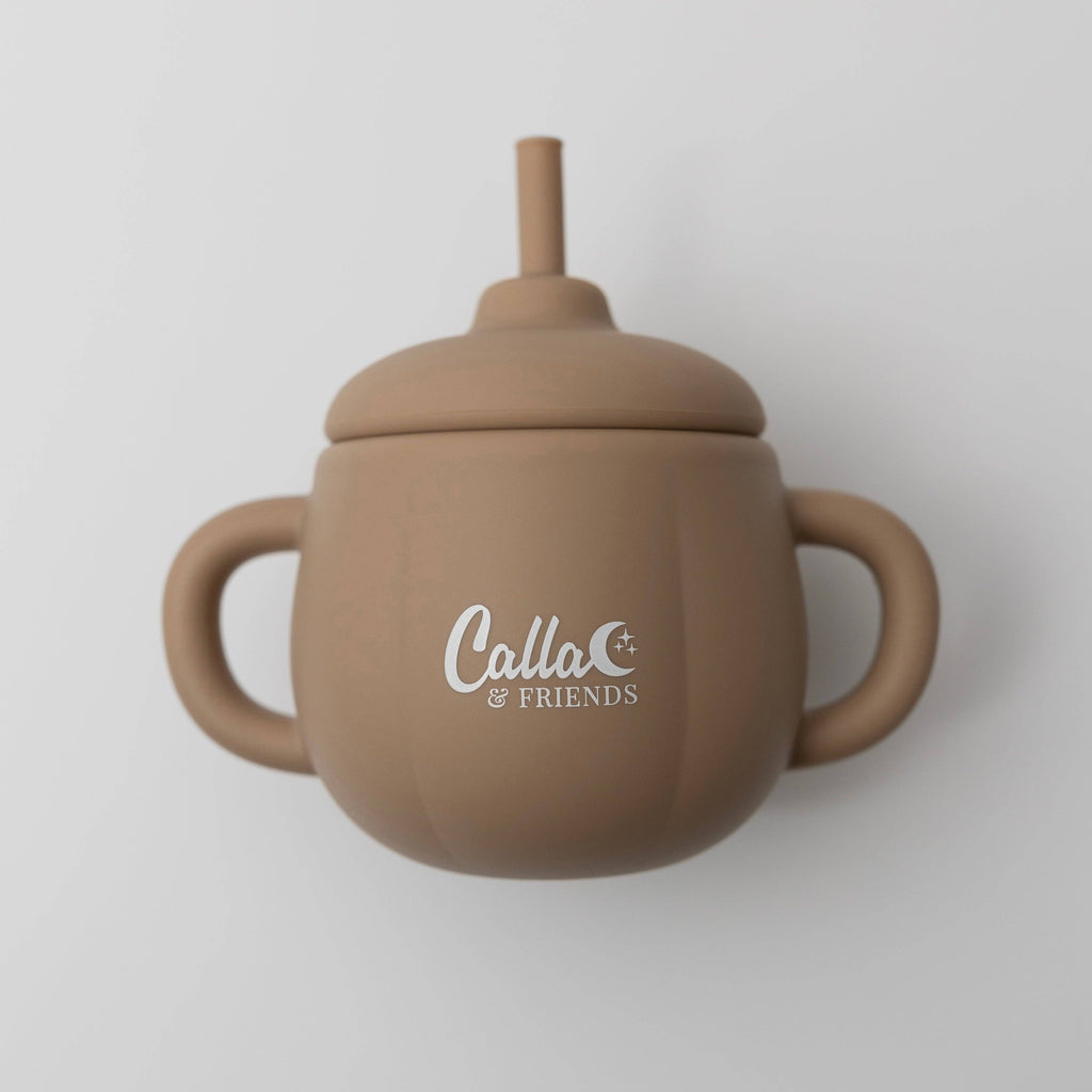 The Pumpkin Patch Spill-Proof Straw Cup: Jack-O-Lantern Orange