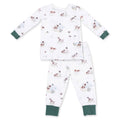 Pointer Pups and Duck Buddies - Long Sleeve Loungewear Set: 3/4T
