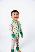 Mallard Drake Ducks-Convertible Zip PJs: 0-3mo
