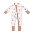 Woodland Animals with Pumpkins - Convertible Romper: 12/18M