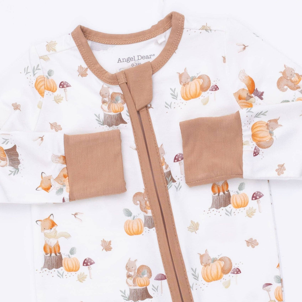 Woodland Animals with Pumpkins - Convertible Romper: 18/24M