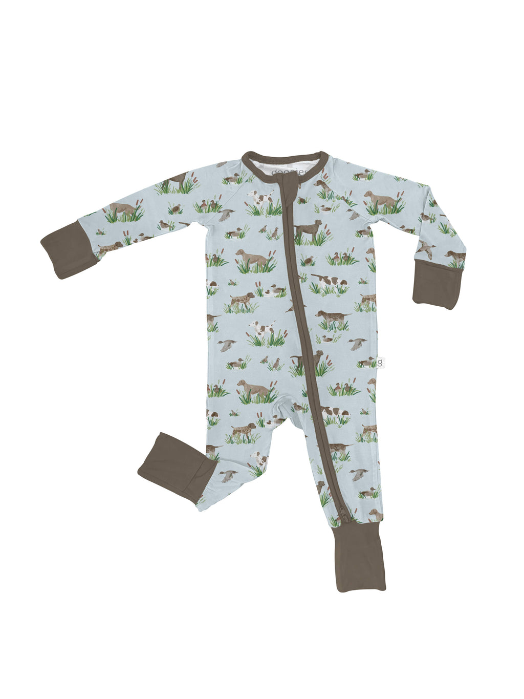Delta Bird Hunting Dogs Convertible Zip PJs: 6-12mo