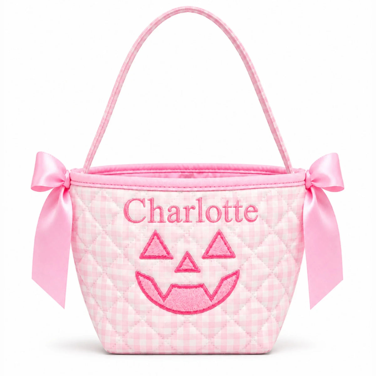 Bits & Bows Petite Pumpkin Tote Pink