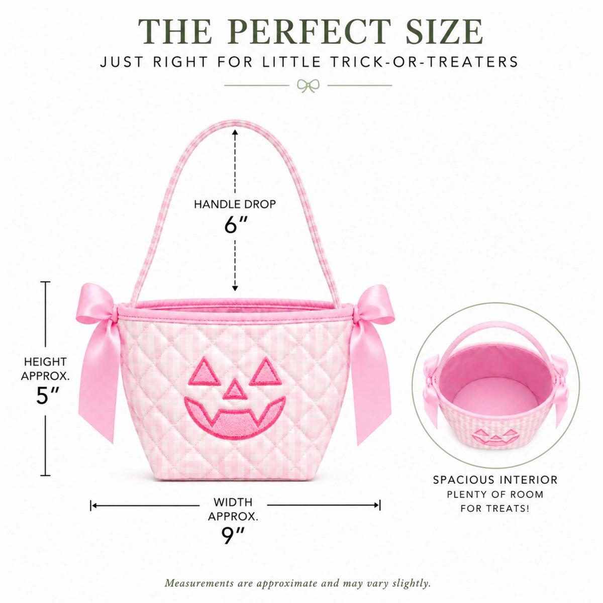 Bits & Bows Petite Pumpkin Tote Pink