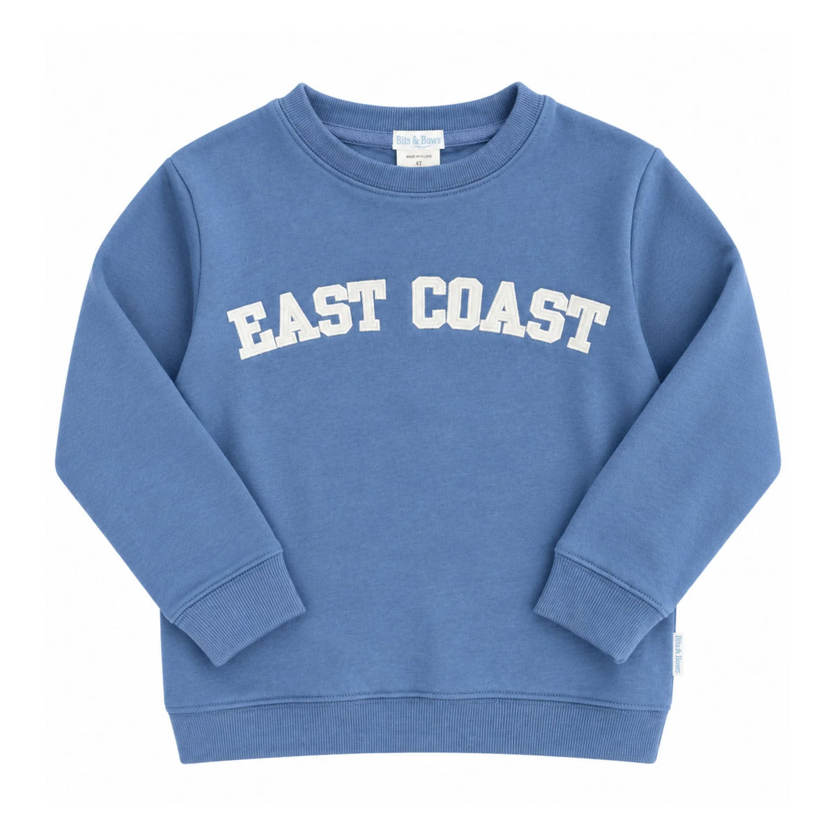 Bits & Bows East Coast Sweatshirt Blue White Adult