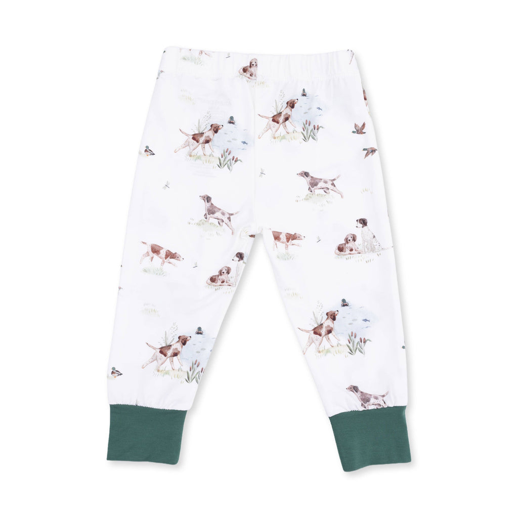 Pointer Pups and Duck Buddies - Long Sleeve Loungewear Set: 3/4T