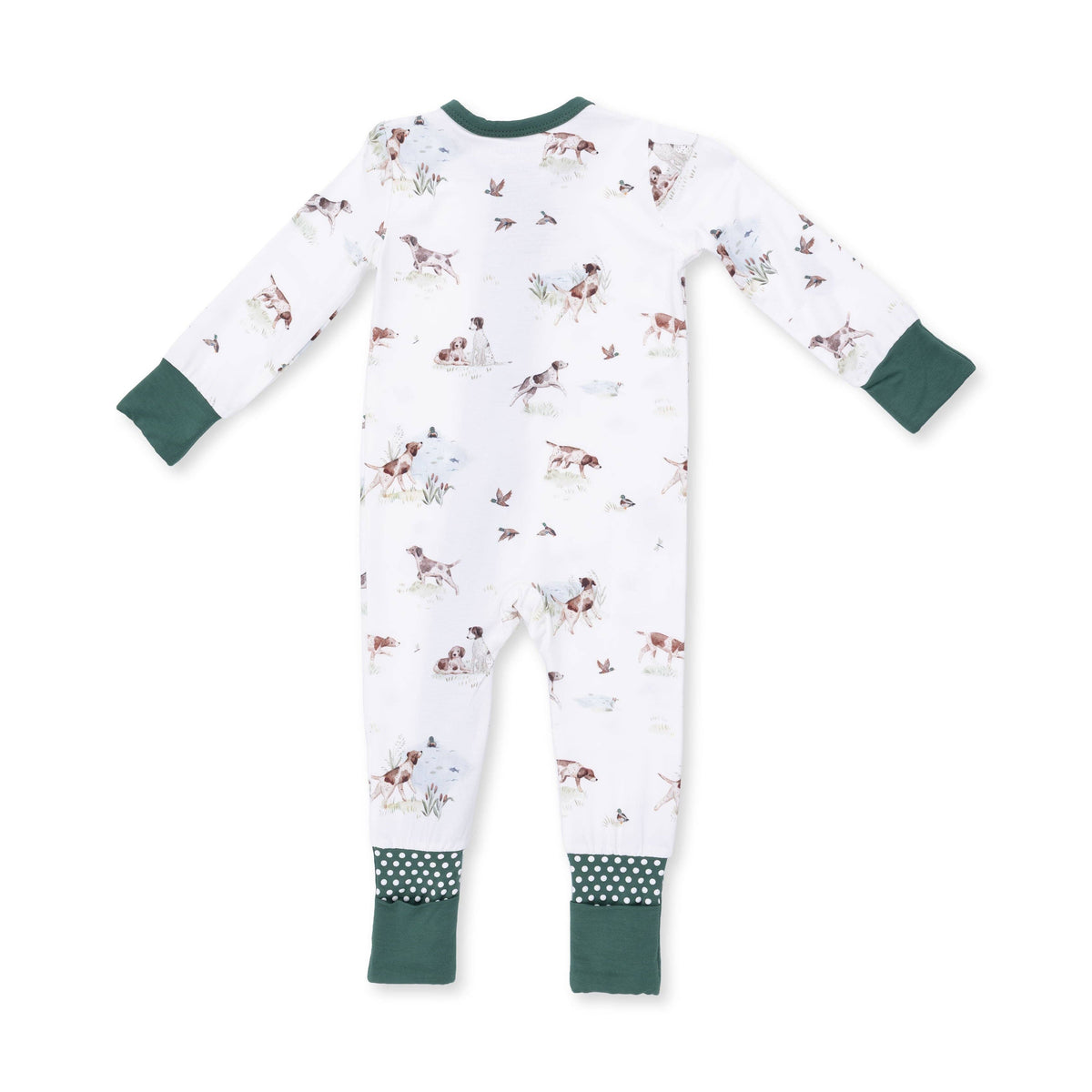 Pointer Pups and Duck Buddies - Convertible Romper: 12/18M